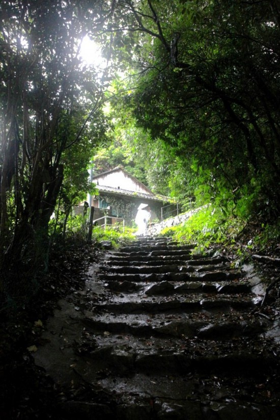 宮本君撮影。雨の中の私。