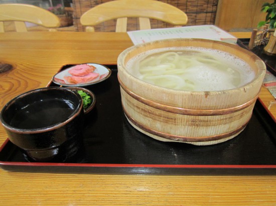 たらいうどん。おいしく頂きました。