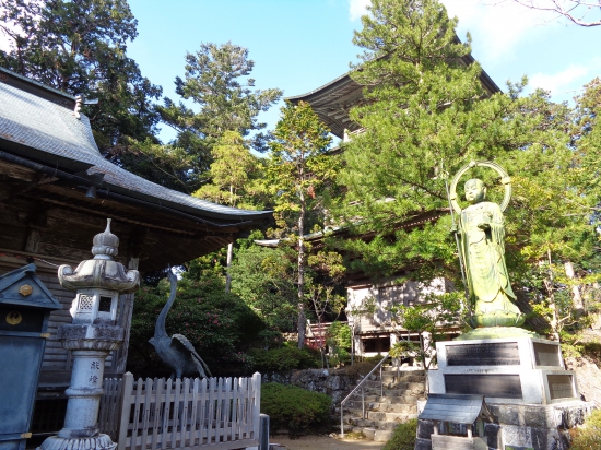 青空に飛び立ちそうなお鶴さま