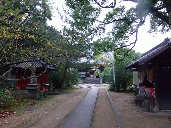 奥が海岸寺大師堂。