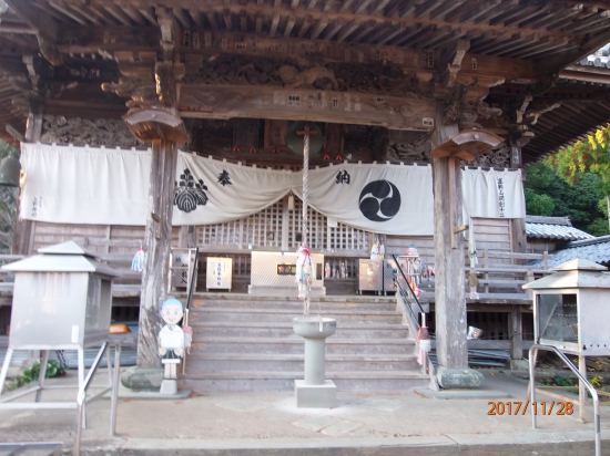 １４番札所「常楽寺」本堂。