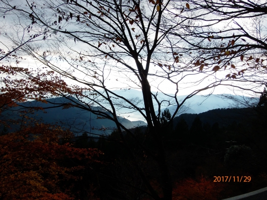 焼山寺から見た雲海に浮かぶ山々。