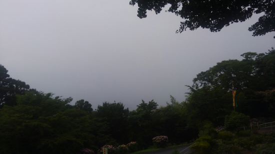 雨の慈眼寺から