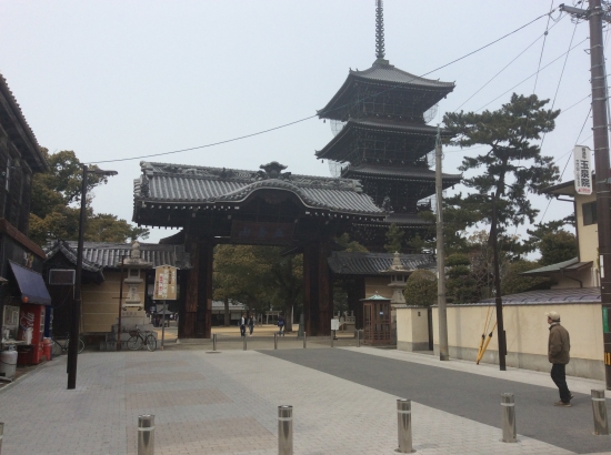 善通寺の門と五重の塔※大きいですね。