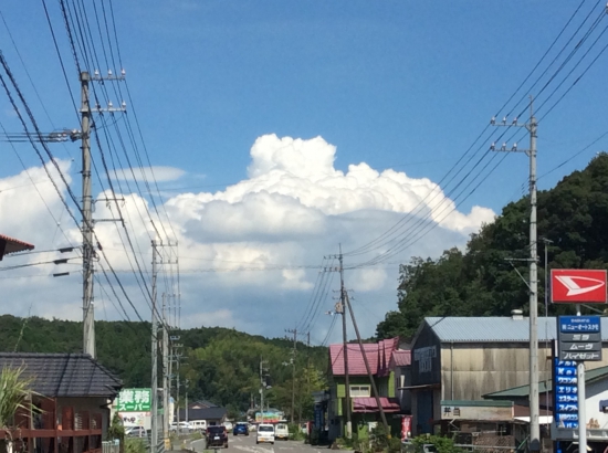 夏の雲 入道雲 (延光寺手前)