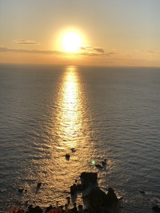 室戸岬からの夕日