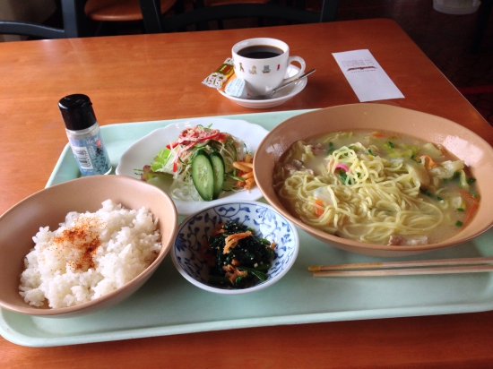 レストラン柿の木の豪華昼食、チャンポン定食