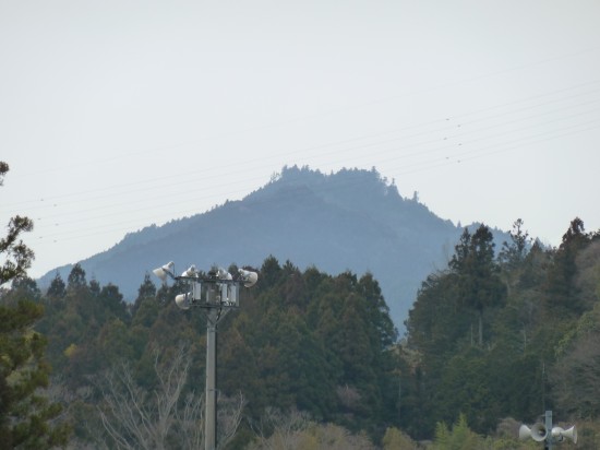 神山温泉方面からの焼山寺山