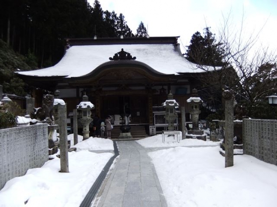 横峰寺の雪の様子