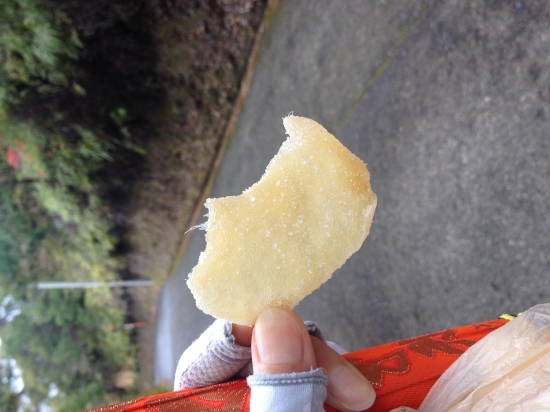 焼山寺を一緒に登った彼女と奇跡の再会！別れ際にいただいた生姜の砂糖漬けを食べると不思議と元気が出た。また会いたいなぁ、、、。