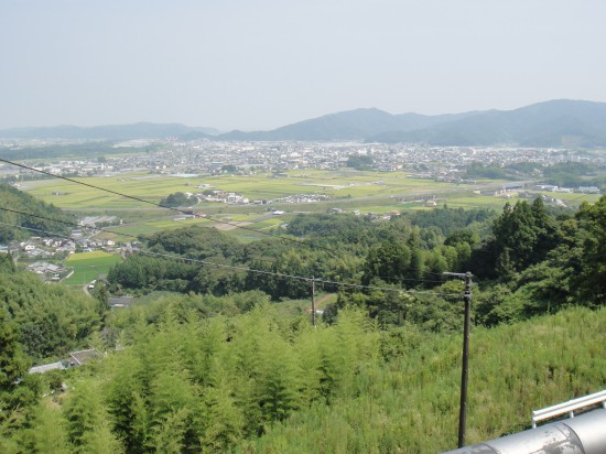 境内からの景色　高い所にあったので眺めはよかったです