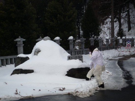 雪に埋もれていました