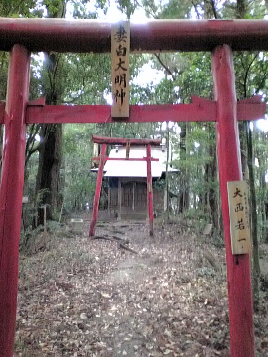 横峰寺の守り神。妻白大明神。駐車場からの道沿いにあり、前を通ったことは皆さんありますよね。そんなに奥深くないので一度お参りしてみてください。