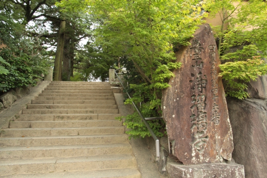 浄瑠璃寺の山門前