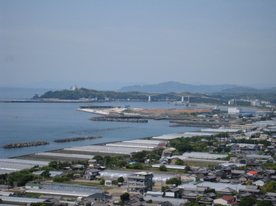 桂浜と浦戸大橋