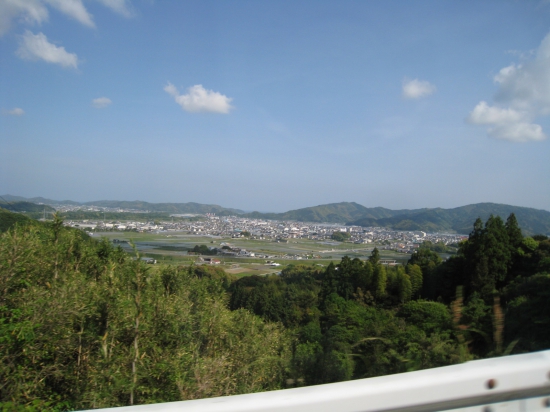 清滝寺から仁淀川方面…