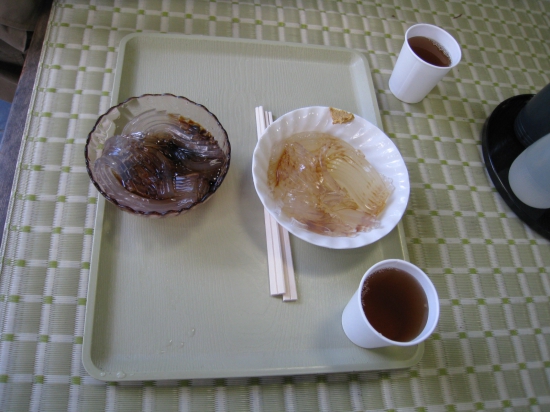 私はあっさり辛子醤油