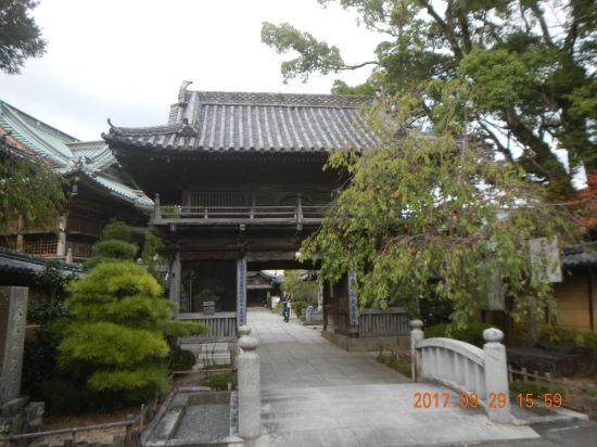 １９番立江寺 到着   予定より３０分早い。