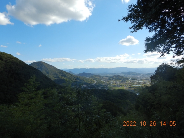 弥谷寺本堂前からの景色