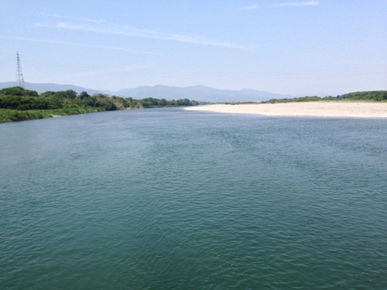 吉野川　　綺麗でした！