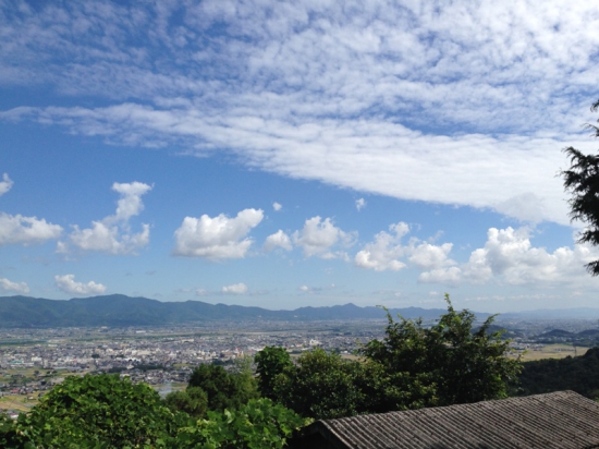 端山休憩所からの景色