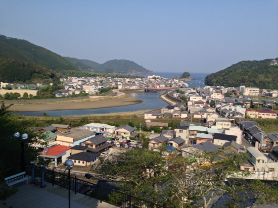 日和佐の街並み