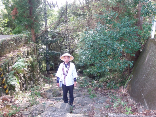 竹林寺への遍路道