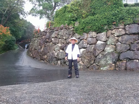 35番霊場清瀧寺、雨脚は強いです。
