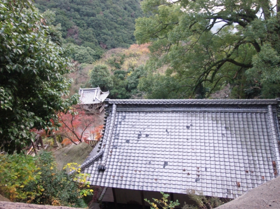 弥谷寺の本堂より見下ろしてます。