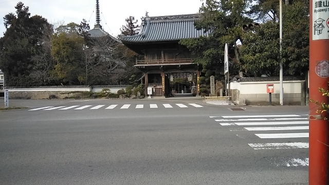 1番札所「霊山寺」付近に人影は有りません。